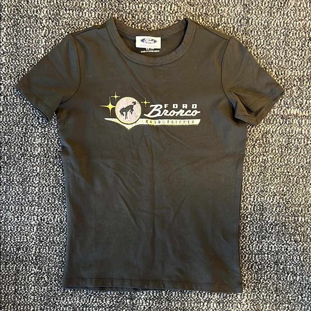 Ford Black Short Sleeve Tee Retro Graphic